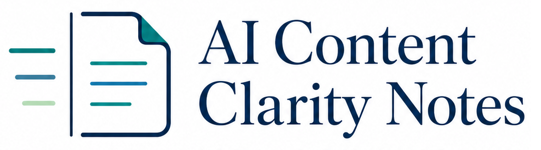 AI Content Clarity Notes